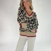 Jersey punto leopardo
