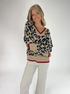 Jersey punto leopardo