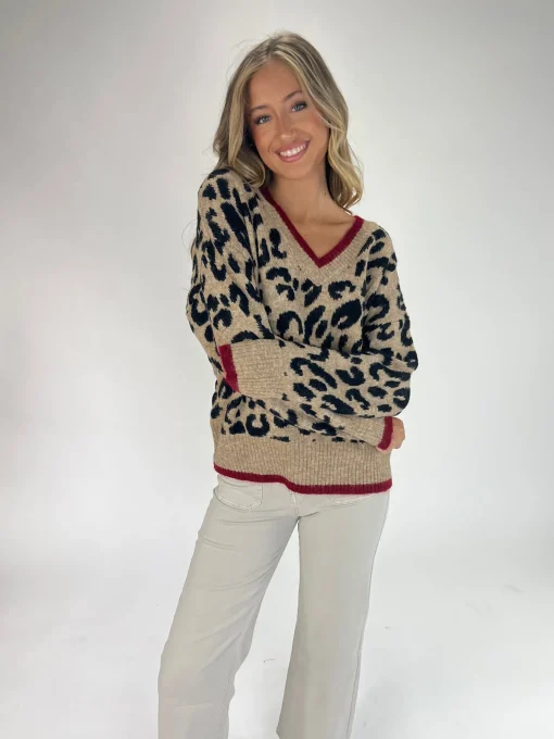 Jersey punto leopardo