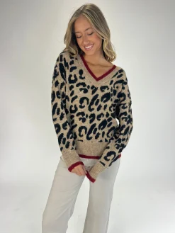 Jersey punto leopardo