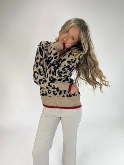 Jersey punto leopardo