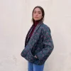 Kimono petróleo estampado