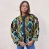 Kimono terciopelo lima estampado