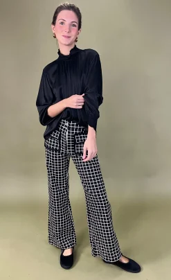 Pantalón cuadros bolsillos