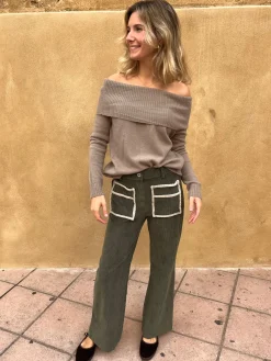 Pantalón de pana bolsillos