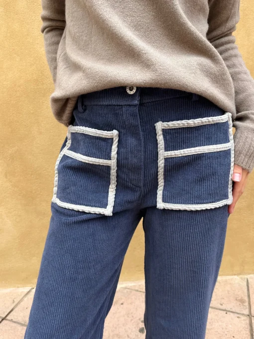 Pantalón de pana bolsillos