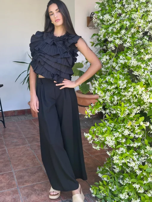 Pantalón pinzas black