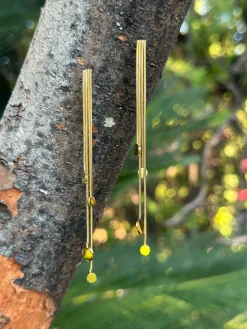Pendientes cadena circulo