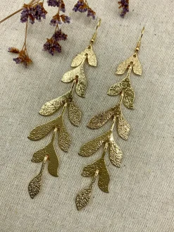 Pendientes leaves