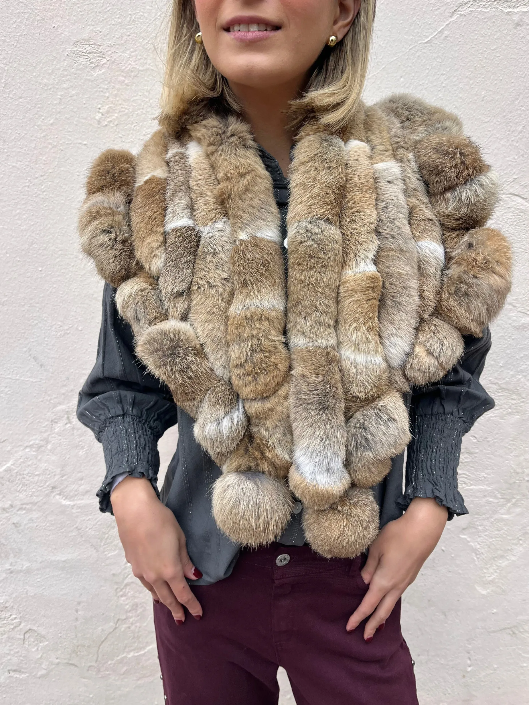 Ponchito pelo natural