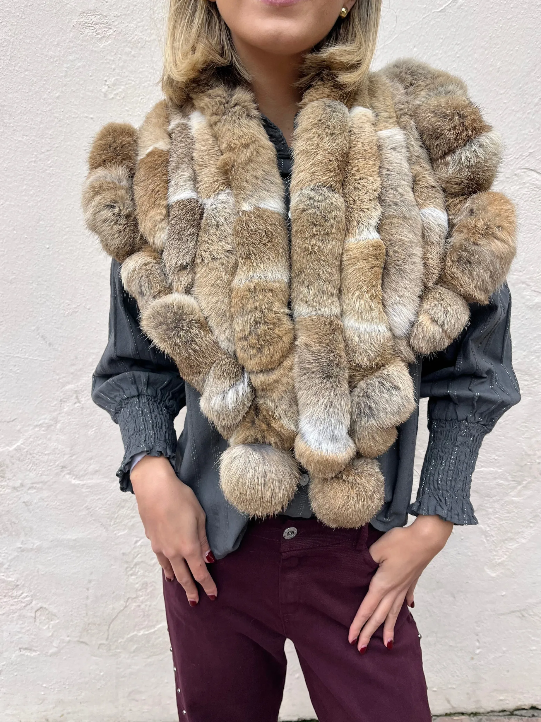 Ponchito pelo natural