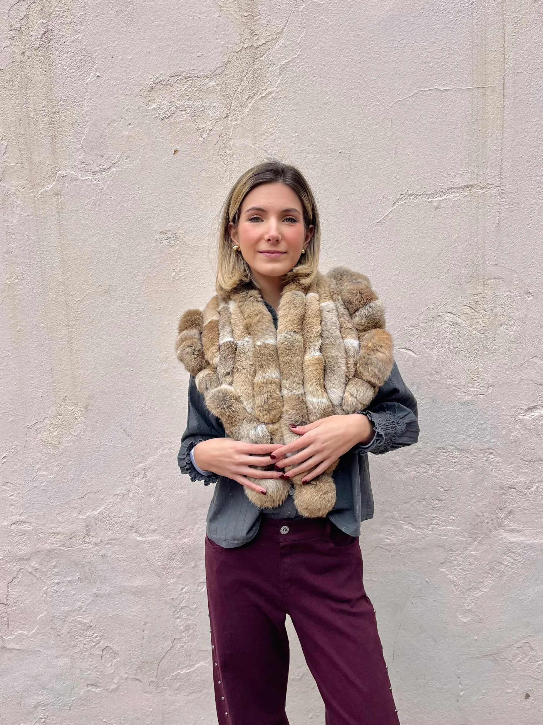 Ponchito pelo natural