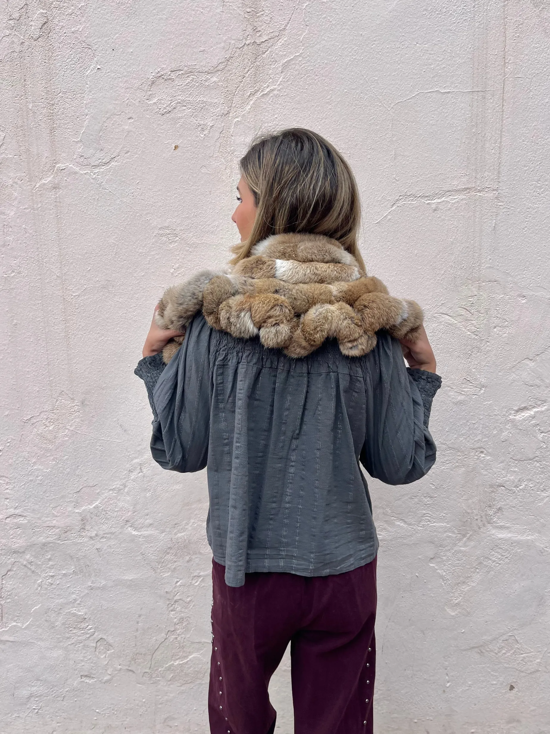 Ponchito pelo natural