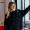 Sudadera oversize lazo