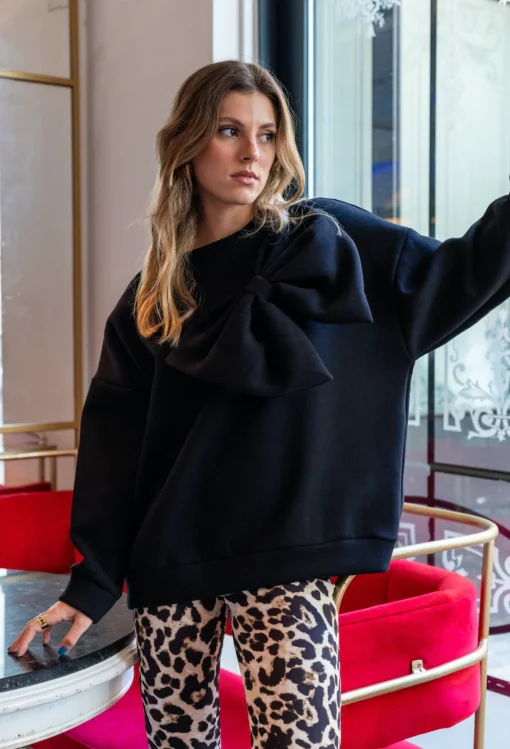 Sudadera oversize lazo