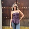 Top engomado palabra honor magenta
