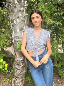 Top estampado arandela