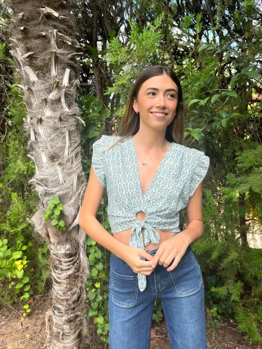 Top estampado arandela
