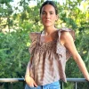 Top vichy volantes
