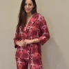 Traje estampado Emme Burdeos