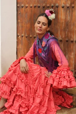 Traje flamenca Coral
