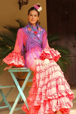 Traje flamenca Coral