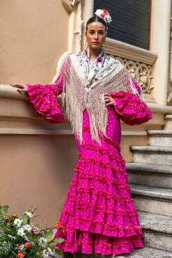 Traje Flamenca Lunar Buganvilla