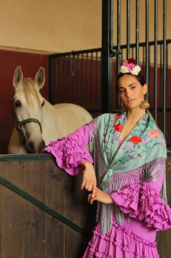 Traje flamenca Malva