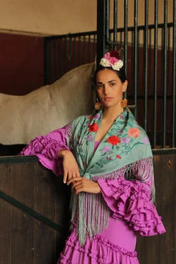 Traje flamenca Malva