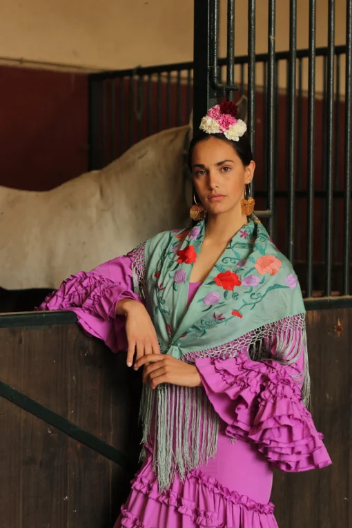 Traje flamenca Malva