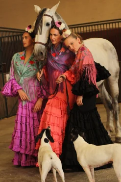 Traje flamenca Negro