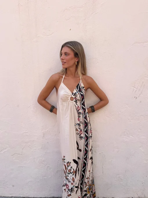 Vestido arandela estampado