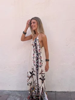Vestido arandela estampado