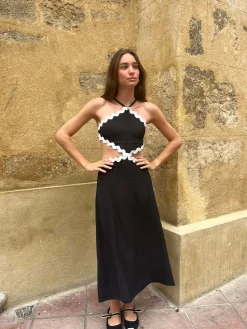 Vestido Cut Out piquillo