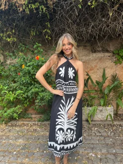 Vestido etnico Uganda negro