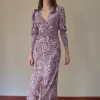Vestido falda frunce central