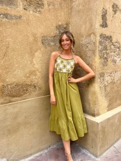 Vestido pecho crochet