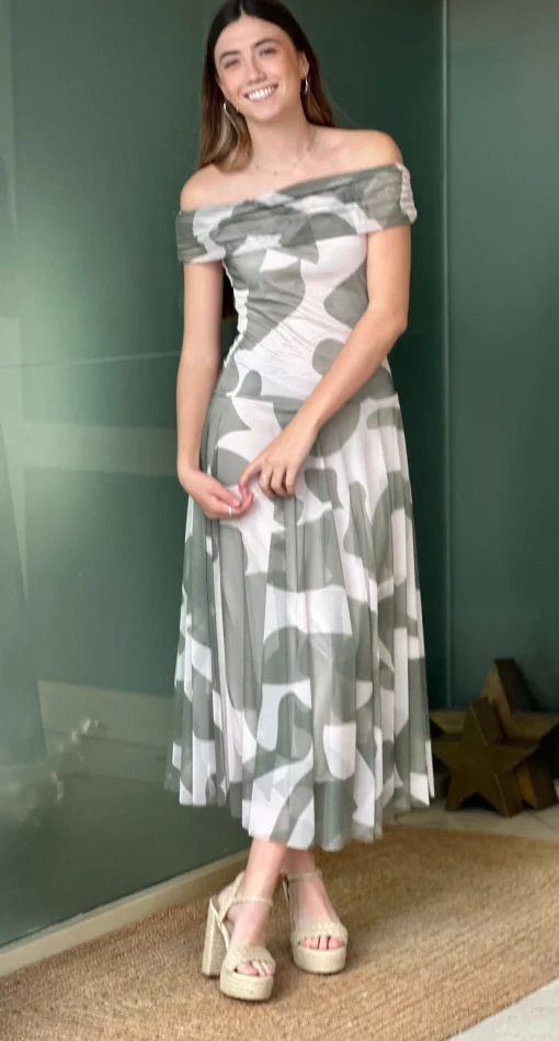 Vestido Tul Greeen