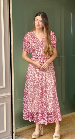 Vestido Tul Wine